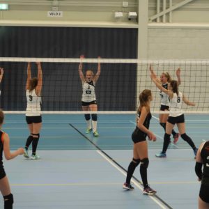 Dames 8 pakt setje tegen titelkandidaat Volley2B