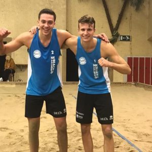 Yorick de Groot 3e op NK Indoor Beach