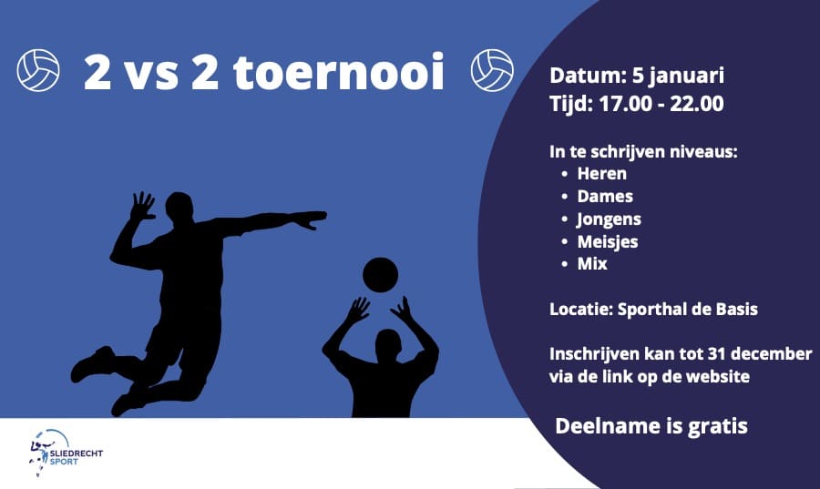 5 januari: doe mee met 2 tegen 2