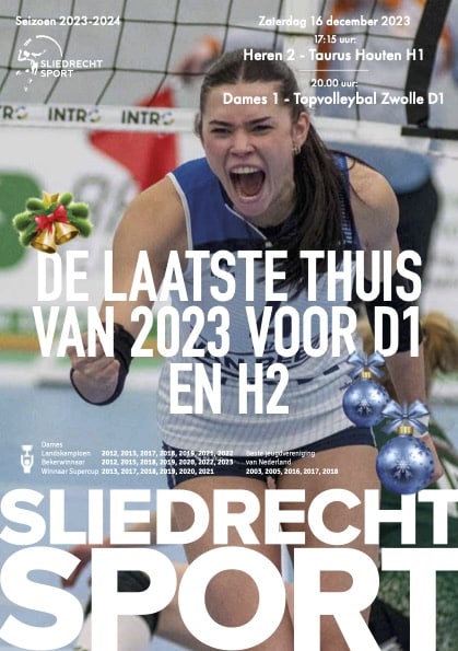 De laatste thuis in 2023 voor Dames 1 en Heren 2